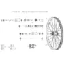 SRAM 3zero 27 Moto Silver Single Rim Klistremerker, Silver, One Size