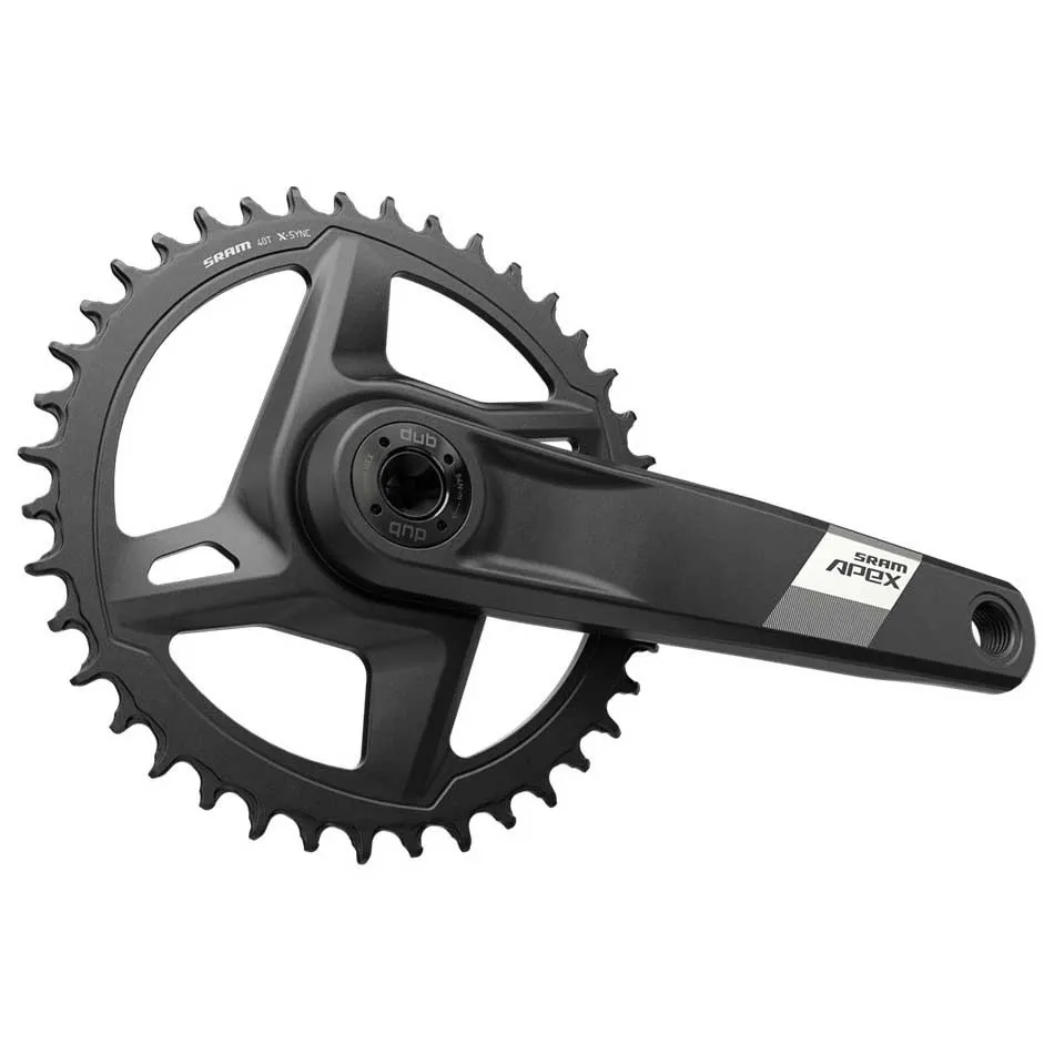 SRAM Apex 1 D1 Dub Wide Kranksett, Black, 172.5mm, 40t