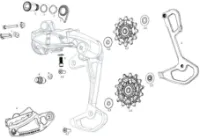 SRAM B-Bolt og Limit Screw Sett For GX Eagle Bakgir SRAM B-Bolt og Limit Screw Sett For GX Eagle Bakgir