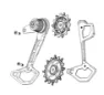 SRAM Cage Assembly GX T-Type Transmission eagle AXS, Black, One Size