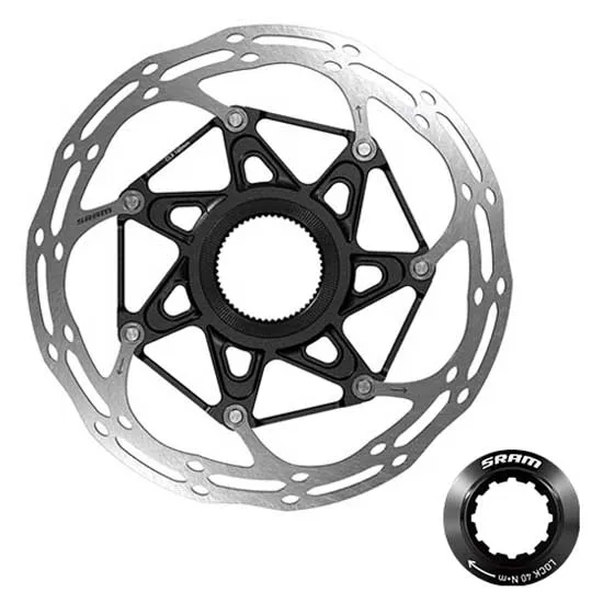 SRAM Centerline 2p Centerlock External Bremsekive, Black, 180mm