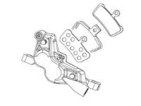 SRAM Force AXS E1 bremsekaliper til flat mount