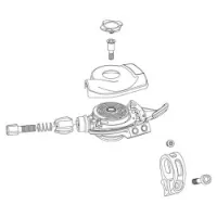 SRAM Gx Dh Right Black/polar Shift Lever Trigger Cover Kit Dekselhette SRAM Gx Dh Right Black/polar Shift Lever Trigger Cover Kit Dekselhette