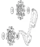 SRAM GX/Force1/Rival1 Cage og Trinsehjul, One size