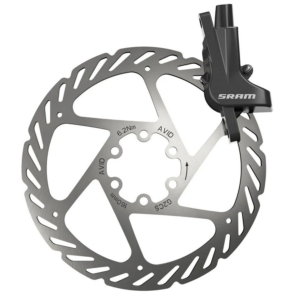 SRAM Level Disc G2cs Rotor 1800 Mm Bakbrems, Black, 160mm SRAM Level Disc G2cs Rotor 1800 Mm Bakbrems, Black, 160mm