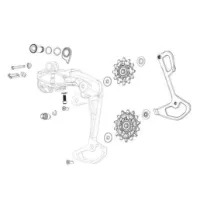 SRAM Rear Inner Cage Gx Eagle Lunar Girørekrok SRAM Rear Inner Cage Gx Eagle Lunar Girørekrok