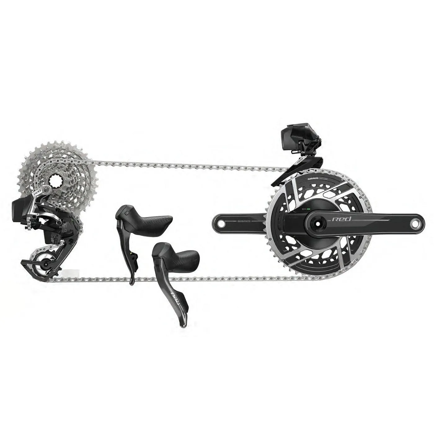 SRAM Red E1 AXS 2024 Complete Groupset with Quarq Power Meter SRAM Red E1 AXS 2024 Complete Groupset with Quarq Power Meter