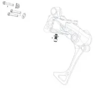 SRAM Rival 1 Skruesett L+H + Kabelskrue