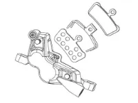 SRAM Rival AXS E1 Bremsekaliper til flat mount