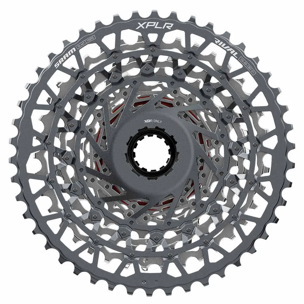 SRAM Rival XG-1351 XPLR E1 13s Kassett, Silver, 13s, 10-46t