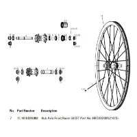 SRAM Roam 50 Forhjulsaksel SRAM Roam 50 Forhjulsaksel