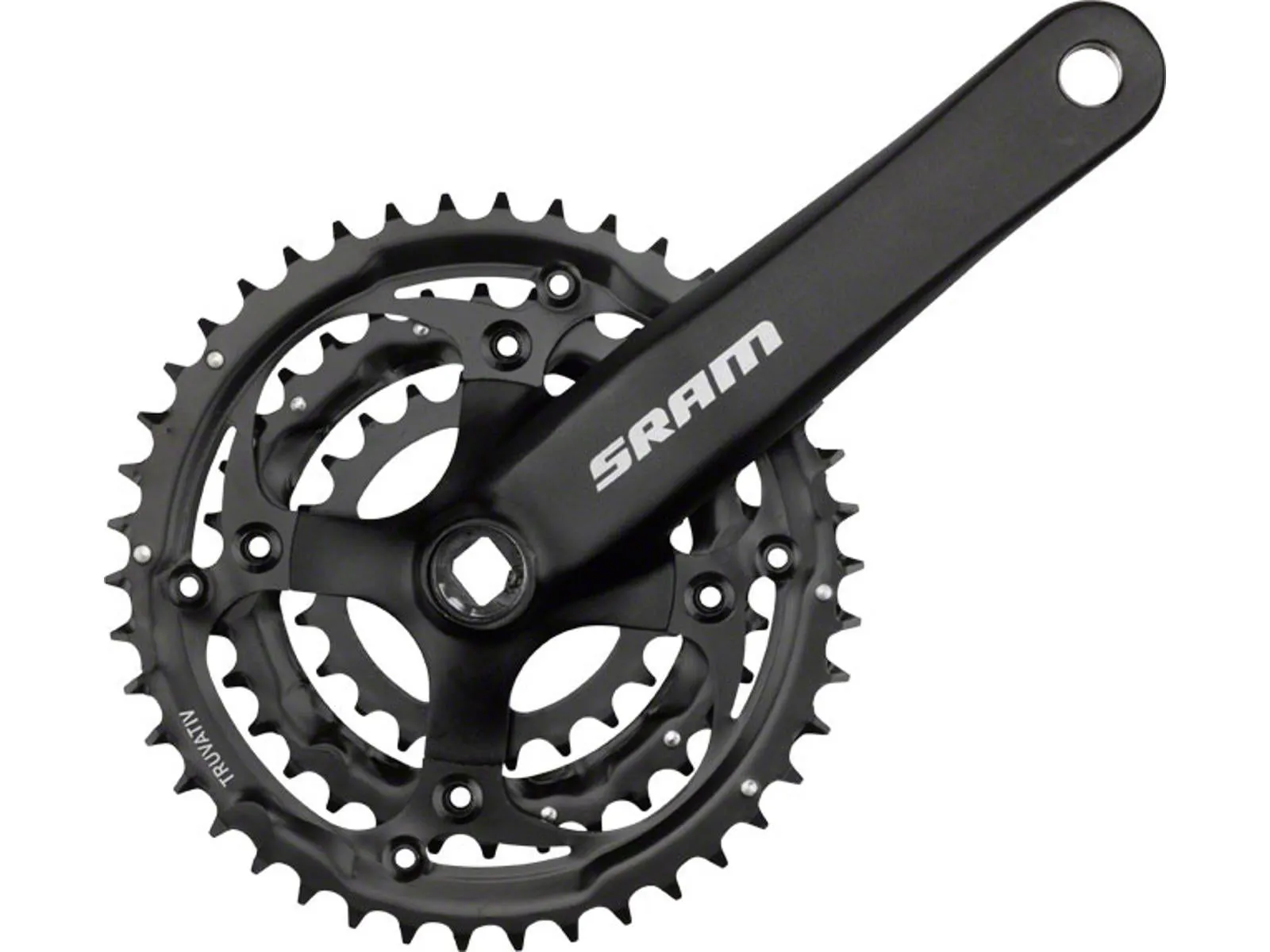 SRAM S600 42/32/22T 8/9-Delt Firkant, 175mm Kranksett