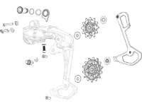 SRAM Schaltwerksabdeckung Kit für Eagle 70 T-Type