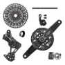 SRAM X0 T-type Eagle E-mtb 104bcd Transmission Axs Gruppesett, Black, 10-52t