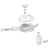 SRAM X01 Eagle Right Red Shift Lever Trigger Cover Kit Dekselhette SRAM X01 Eagle Right Red Shift Lever Trigger Cover Kit Dekselhette