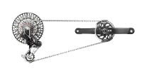 SRAM XX Eagle Transmission AXS Powermeter Gruppesett SRAM XX Eagle Transmission AXS Powermeter Gruppesett