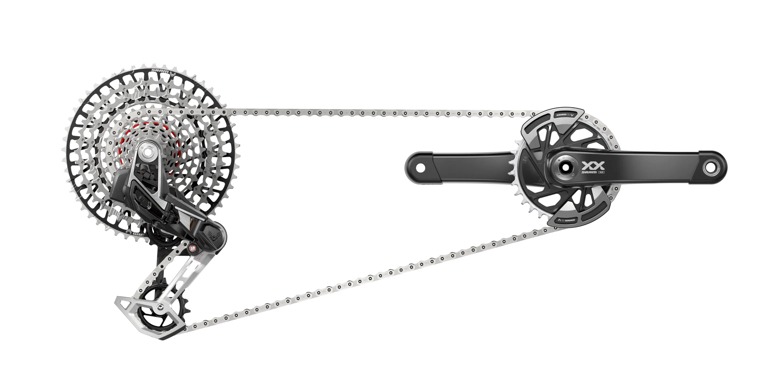SRAM XX Eagle Transmission AXS Powermeter Gruppesett SRAM XX Eagle Transmission AXS Powermeter Gruppesett