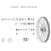 SRAM Zm1 3zero Forhjulsaksel SRAM Zm1 3zero Forhjulsaksel