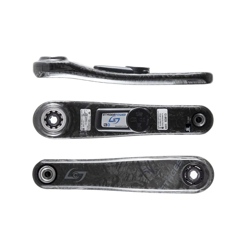 Stages Cycling Power L - Carbon for SRAM GXP MTB, Effektmåler, 175mm