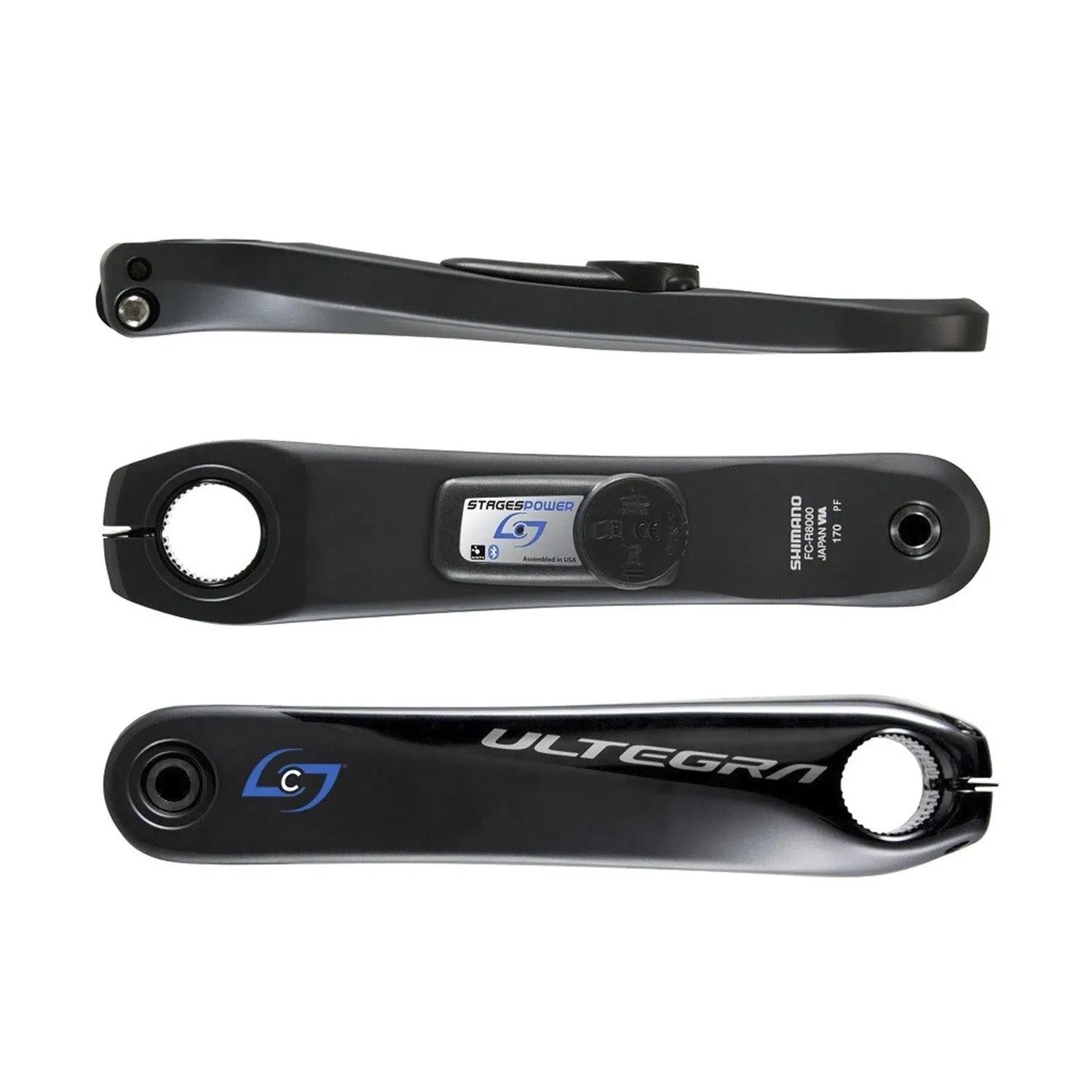 Stages Cycling Power Meter Left Crank Shimano Ultegra R8000 Stages Cycling Power Meter Left Crank Shimano Ultegra R8000