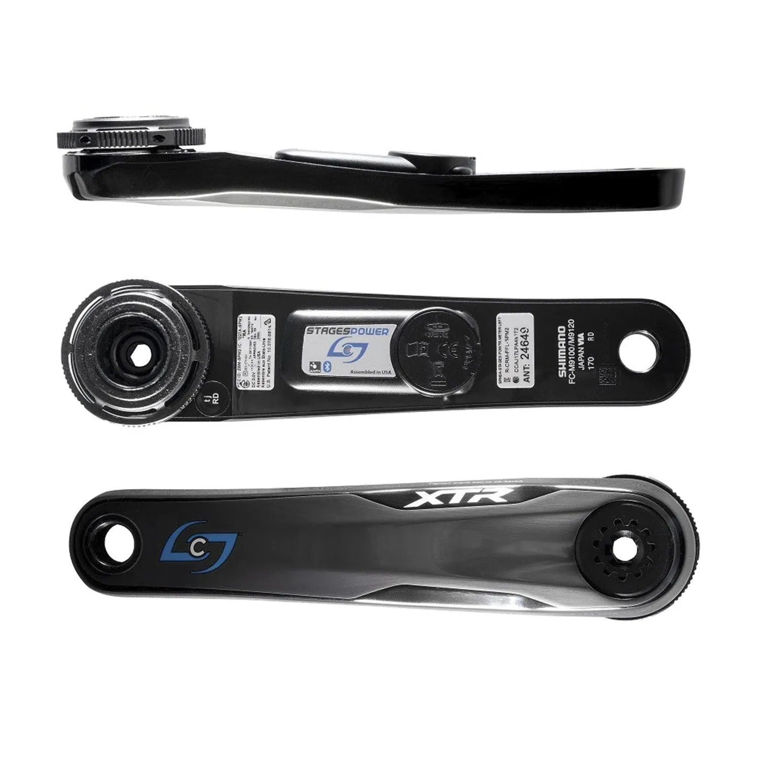 Stages Cycling Power Meter Left Crank Shimano XTR M9100/M9120 Stages Cycling Power Meter Left Crank Shimano XTR M9100/M9120