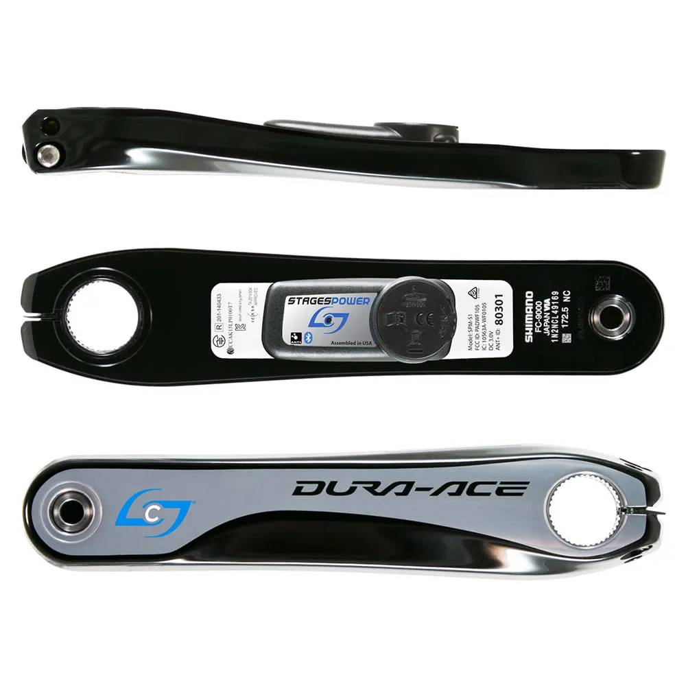 Stages Cycling Shimano Dura-ace 9000 Venstre Krank Med Effektmåler Refurbished