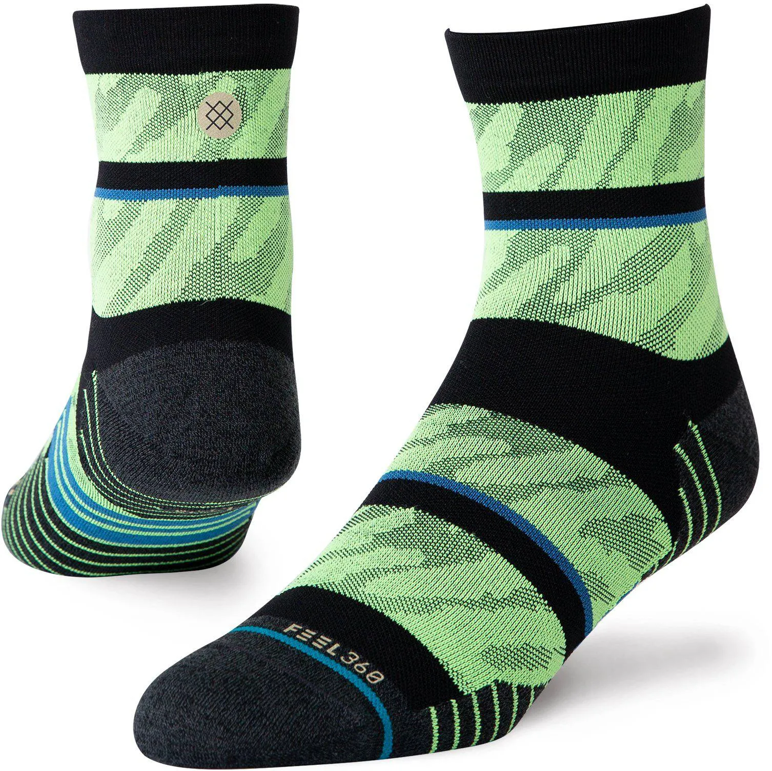 Stance Embrun Quarter Sock, Neon green