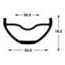 Stans NoTubes Flow S2 Mtb Felg, Black, 29" 32H