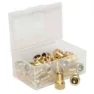 Stans NoTubes Presta To Schrader Ventiladapter 25 Enheter, Silver, One Size