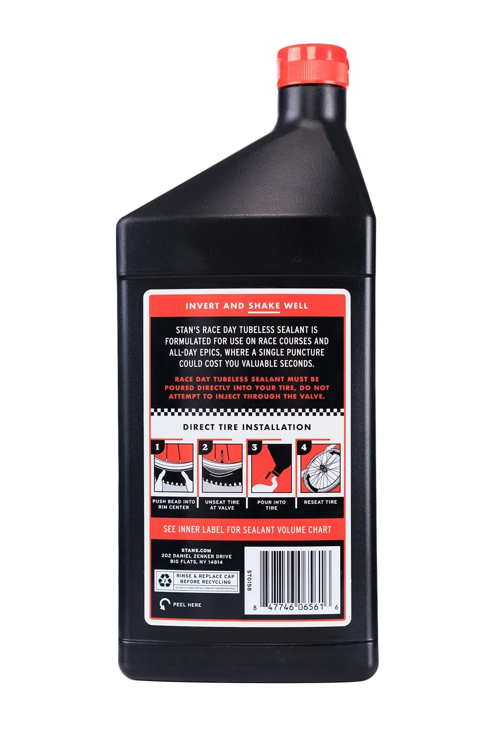 Stans NoTubes Race Day Tubelessguffe, Black, One Size, Sykkeldekk