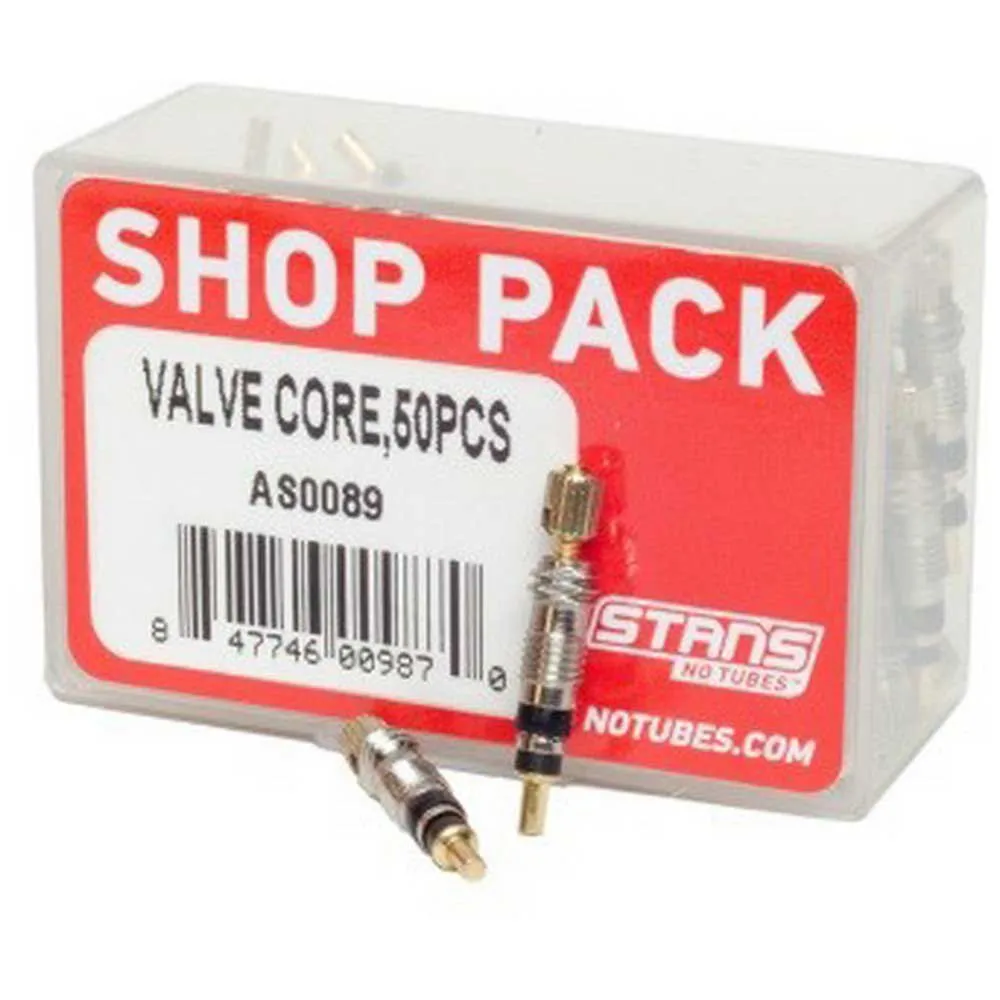 Stans NoTubes Ventilkjerne 50 Enheter, Silver, One Size