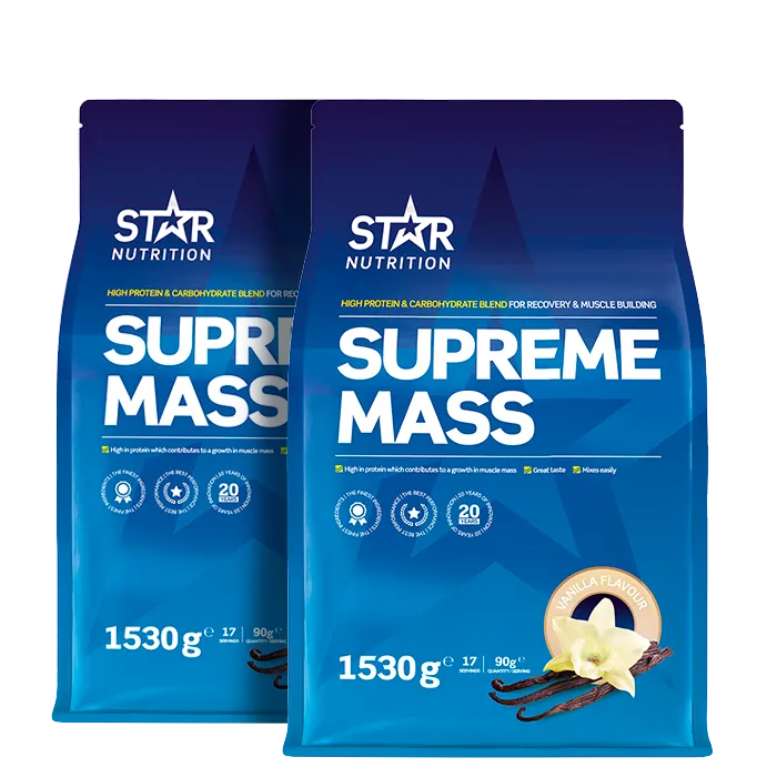 Star Nutrition 2 x Supreme Mass Gainer, 1.53kg Star Nutrition 2 x Supreme Mass Gainer, 1.53kg