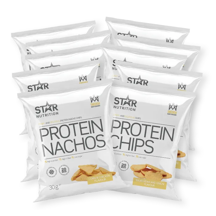 Star Nutrition 5 x Protein Chips + 5 x Protein nachos