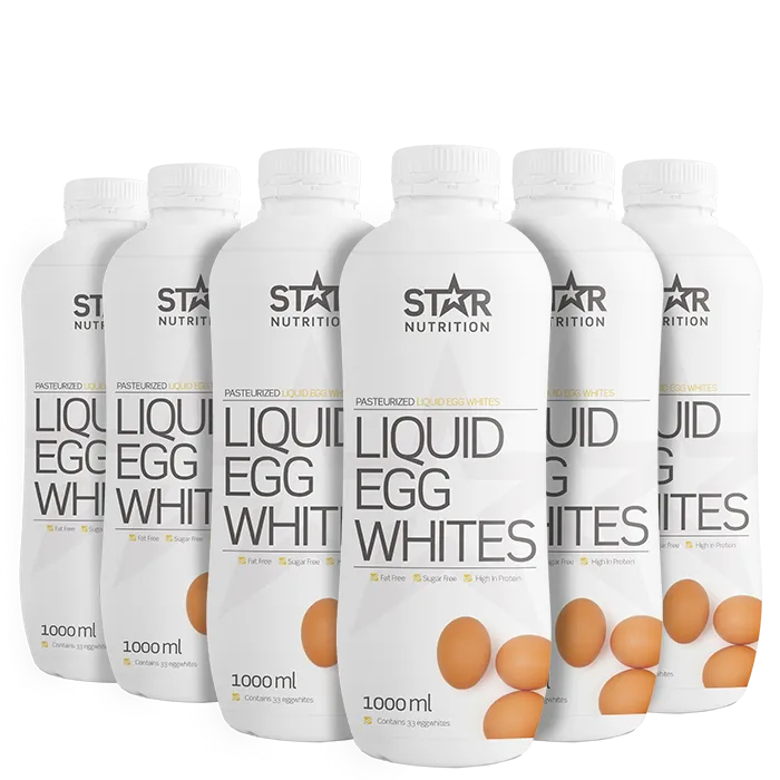 Star Nutrition 6 x Flytende Eggehvite, 1000ml