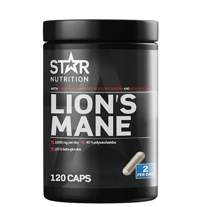 Star Nutrition Lions Mane, 120 kapsler
