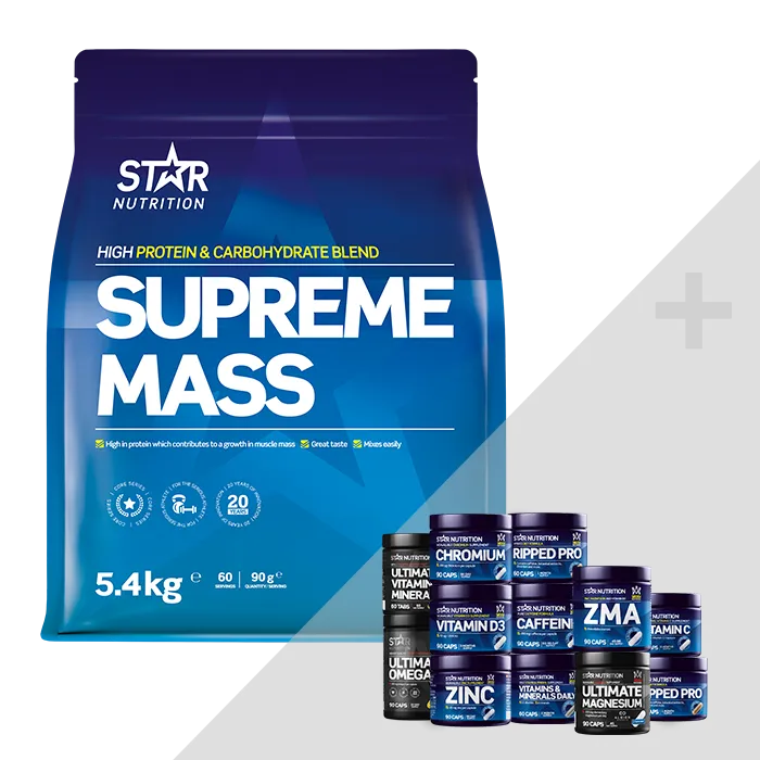 Star Nutrition Supreme Mass + Bonus Products!, Mass, 5.4kg Star Nutrition Supreme Mass + Bonus Products!, Mass, 5.4kg