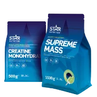 Star Nutrition Supreme Mass Gainer + Kreatin-pakke Star Nutrition Supreme Mass Gainer + Kreatin-pakke