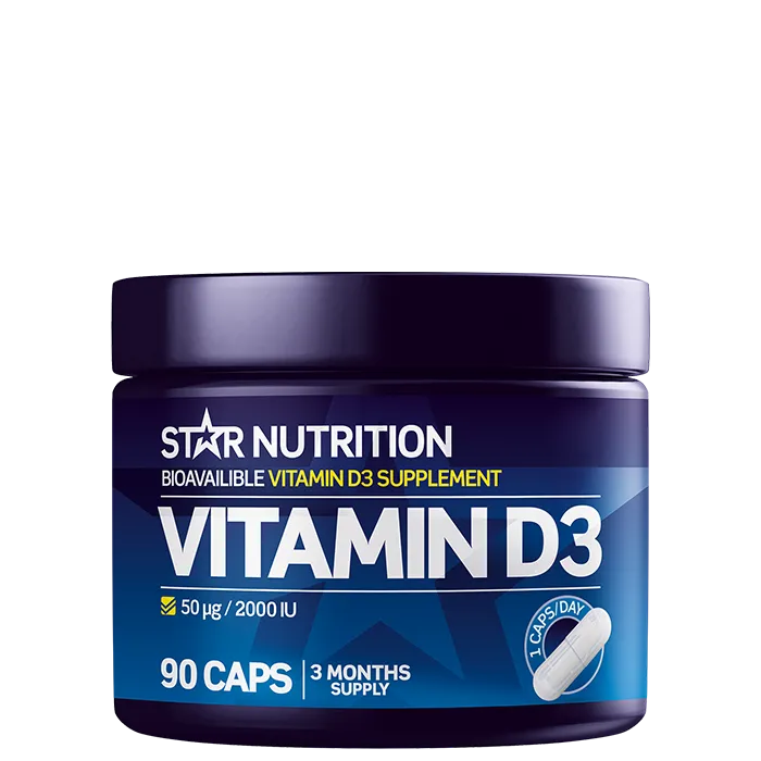 Star Nutrition Vitamin D3 90 kapsler