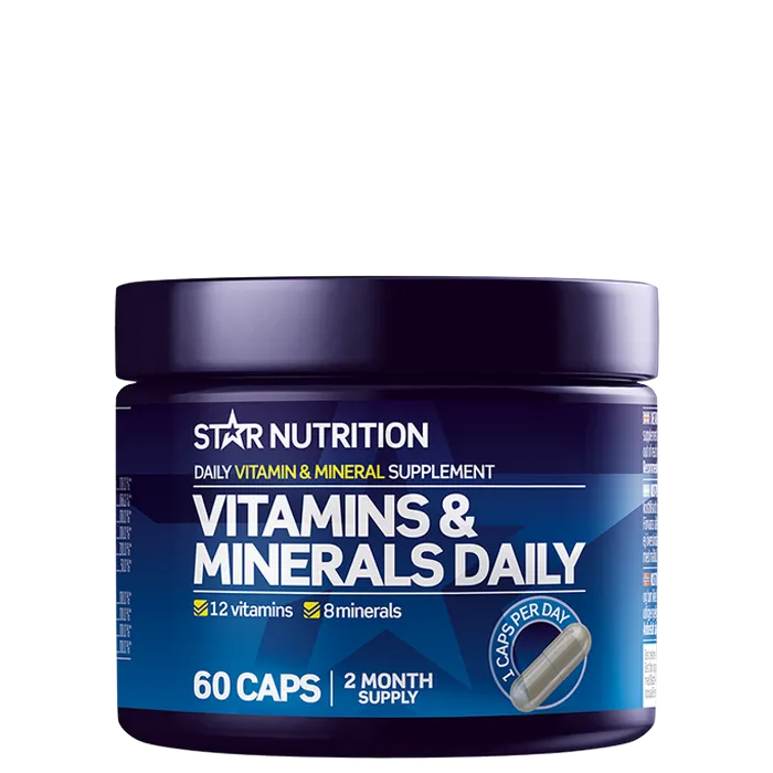 Star Nutrition Vitamins & Minerals Daily 60 kapsler