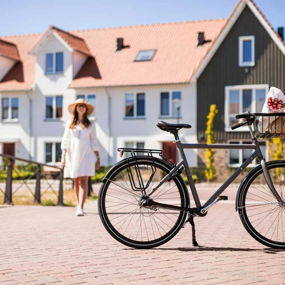 Steco Tubic Slim Bakre Bagasjebærer, Black, 28" Steco Tubic Slim Bakre Bagasjebærer, Black, 28"