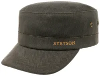 Stetson Herringbone Army Cap with Lining