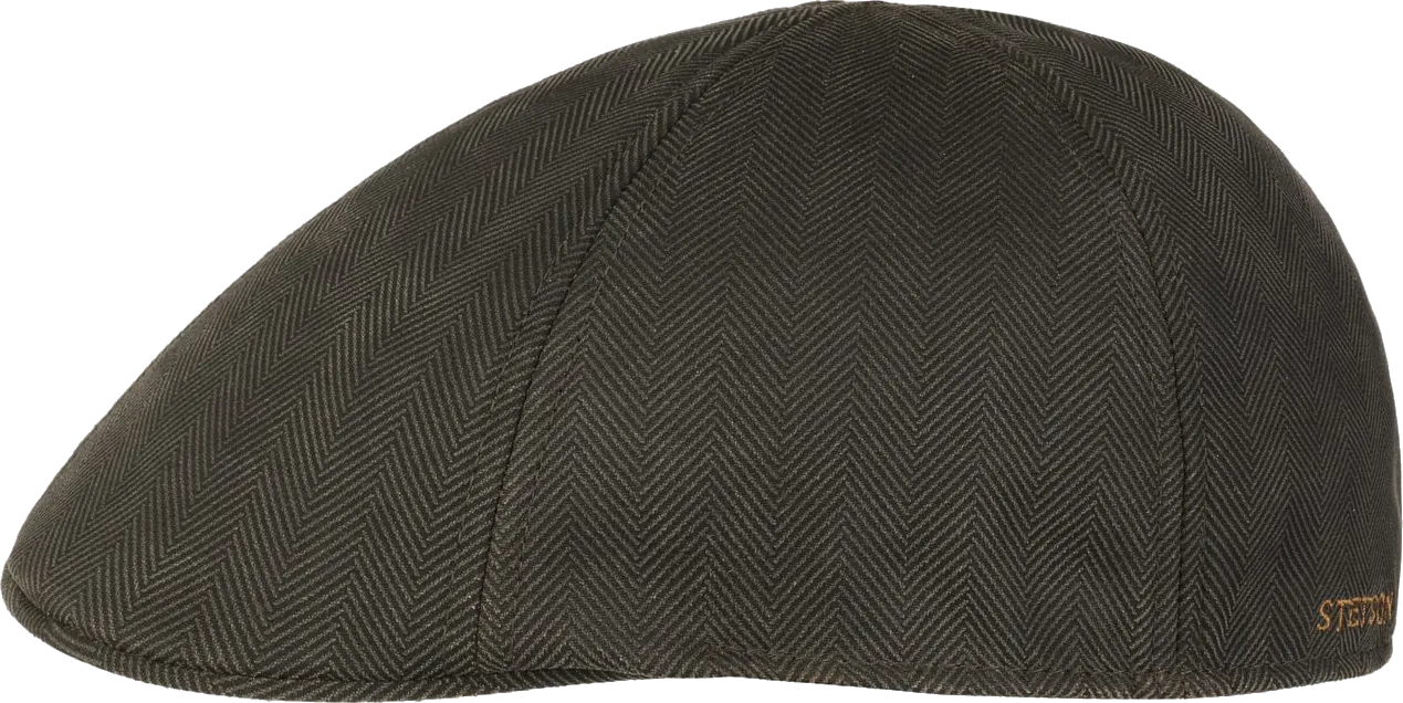 Stetson Men's Herringbone Duck Flat Cap