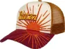 Stetson Rising Sun Trucker Cap, Orange/red