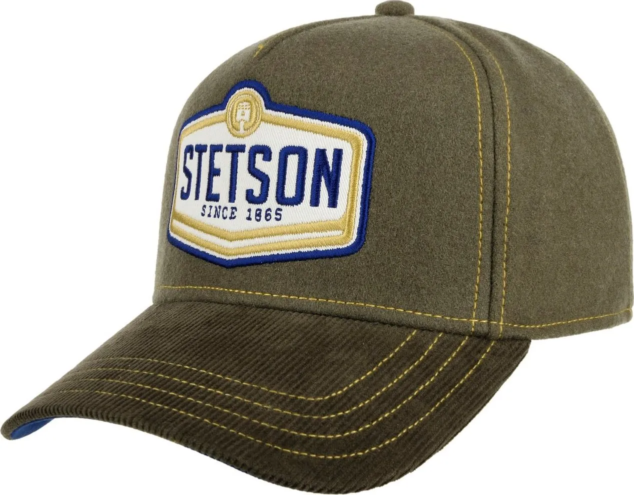 Stetson Wordmark Patch Cap, Olive