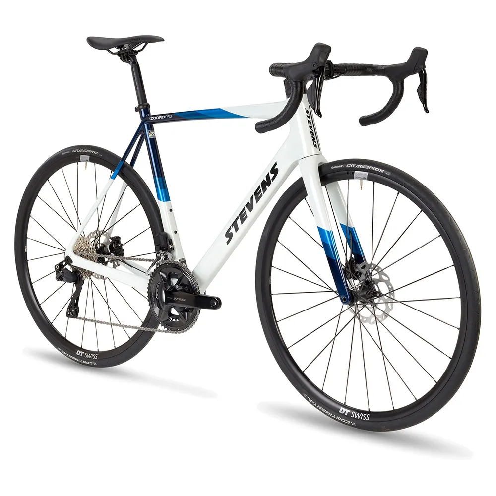 Stevens Izoard 105 Di2 2024 Landeveissykkel, Carrera white / blue