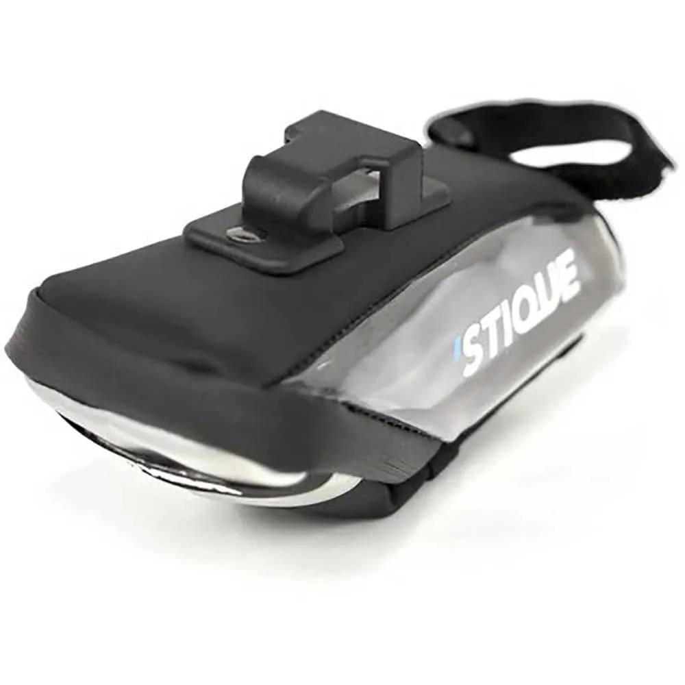 Stique Saddleguard 500ml Sadelveske, Grey / white, One Size Stique Saddleguard 500ml Sadelveske, Grey / white, One Size