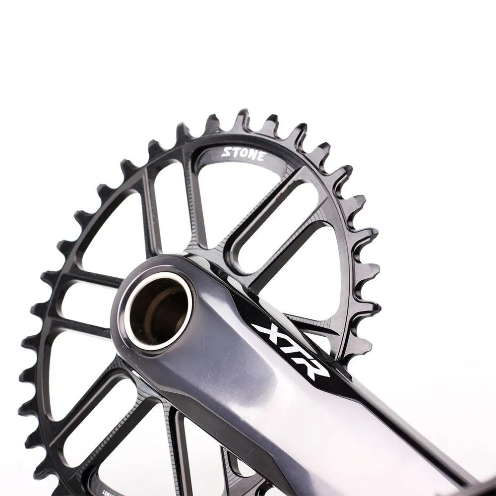 Stone Direct Mount Shimano Mtb Ovalt Drev, Black, 34t Stone Direct Mount Shimano Mtb Ovalt Drev, Black, 34t