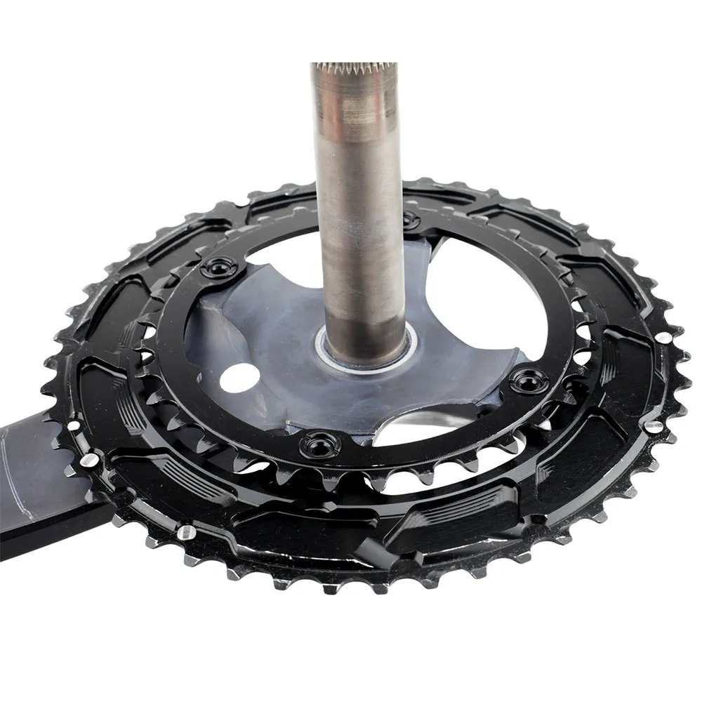 Stone Shimano 2x/sram Flat Top 110 Bcd Kjettingring, Black, 48-33t