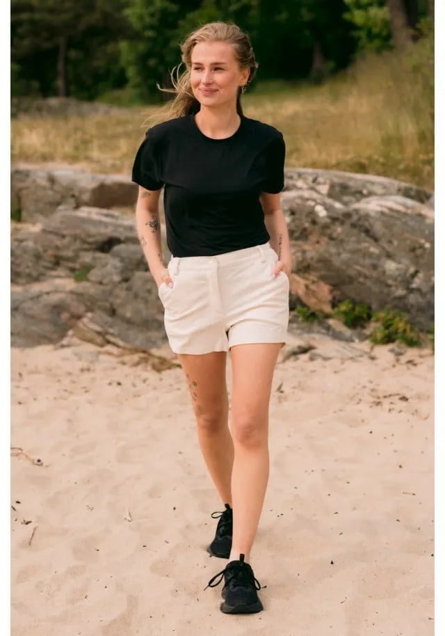 stormberg Havsand cord slim kort shorts dame
