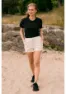 stormberg Havsand cord slim kort shorts dame